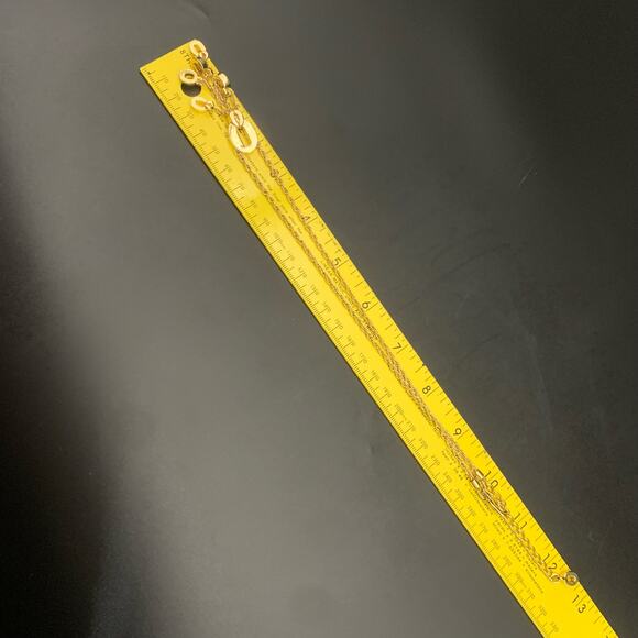 Vintage St. John Gold Plated Dangling Charm Lariat Pendant Necklace Signed - Picture 8 of 10